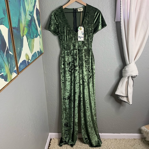 Show Me Your MuMu Pants - nwt show me your mumu velvet jumpsuit
